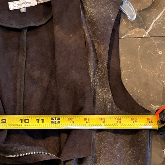 Calvin Klein Black Waterfall Moto Vest - Picture 10 of 12